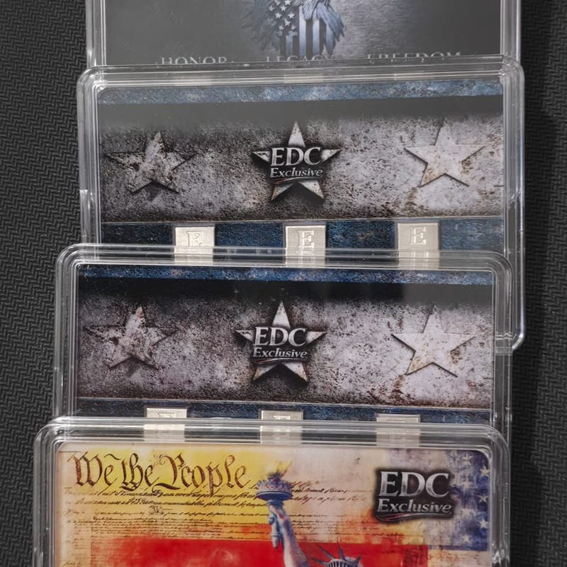 EDC Exclusive "Honor-Legacy/Freedom" 3-Gram Silver