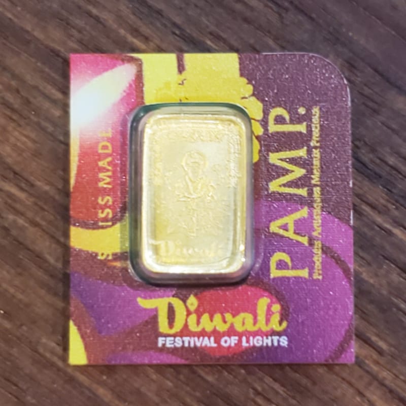 1 gram pamp gold bar in assay