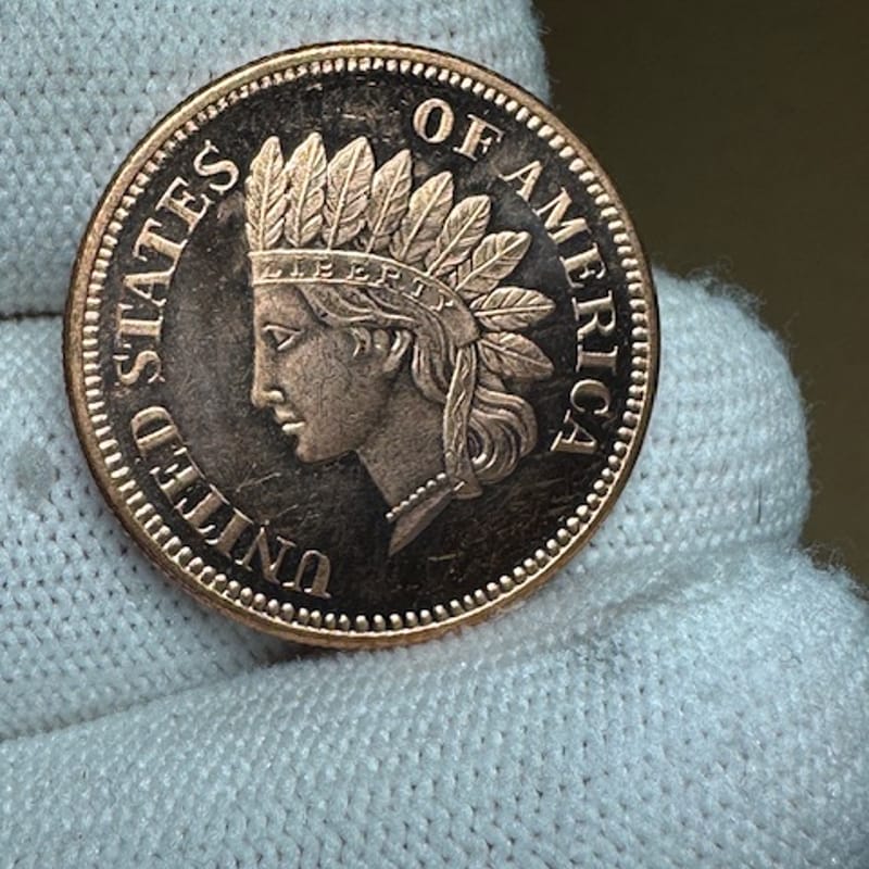 1/4 oz Copper Indian Head Round Golden State Mint