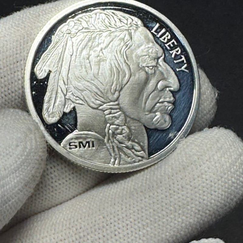 SMI Buffalo 1 oz Silver Round – Sunshine Minting –