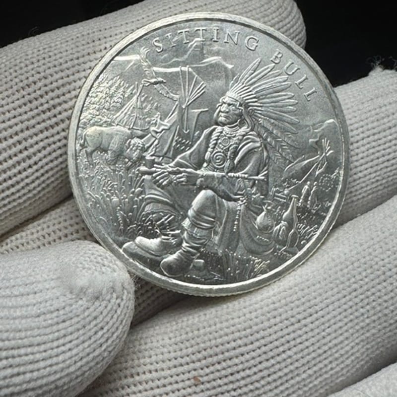 Sitting Bull SilverTowne Legendary Warriors 1 Oz