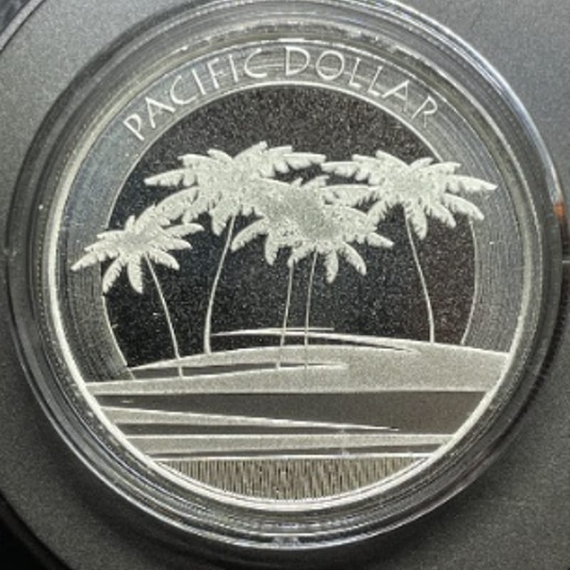 2018 Fiji pacific dollar 1oz silver coin palm tree