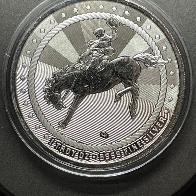 1 oz Scottsdale Cowboy .9999 Silver Round buffalo 