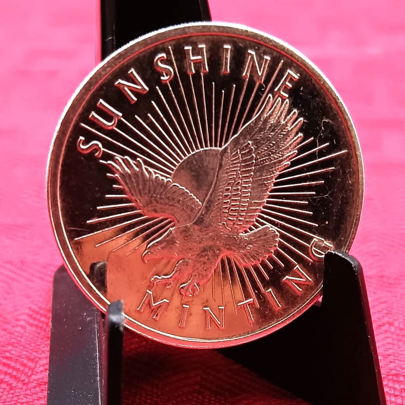  1/2 oz .999 Silver with "Sunshine Minting" Design