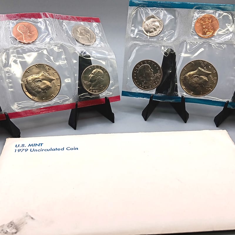 1979 US Mint Uncirculated Coin Set 12 Coins P & D 