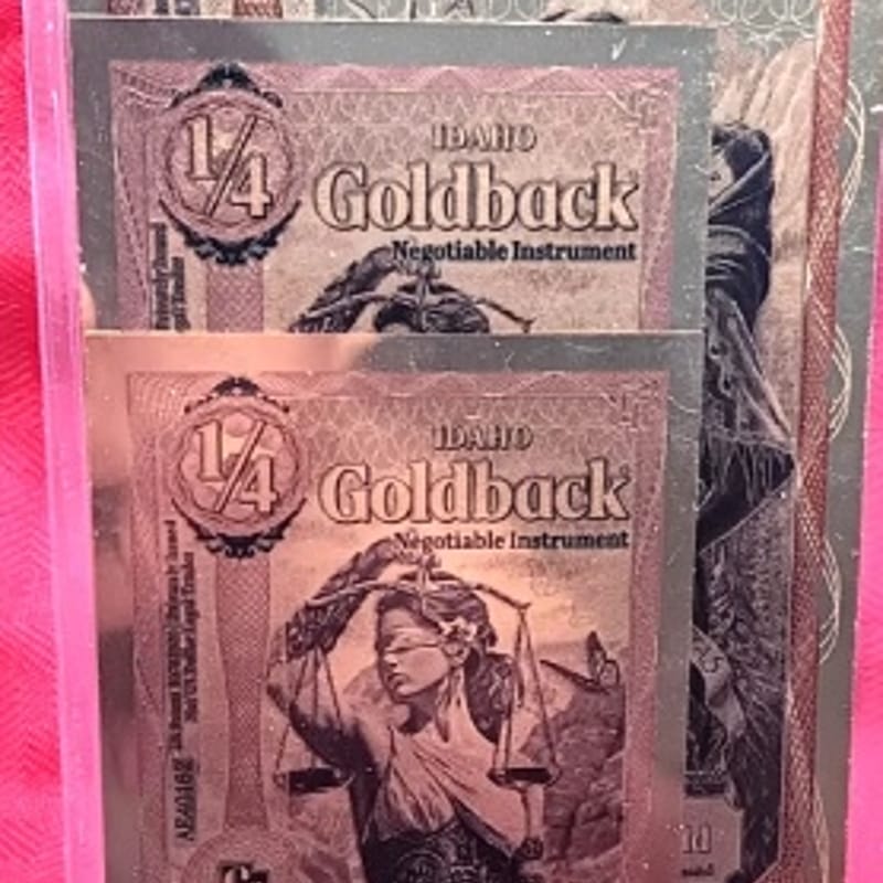 Lot of 3- 2026 Idaho Goldbacks 24K Fractionals