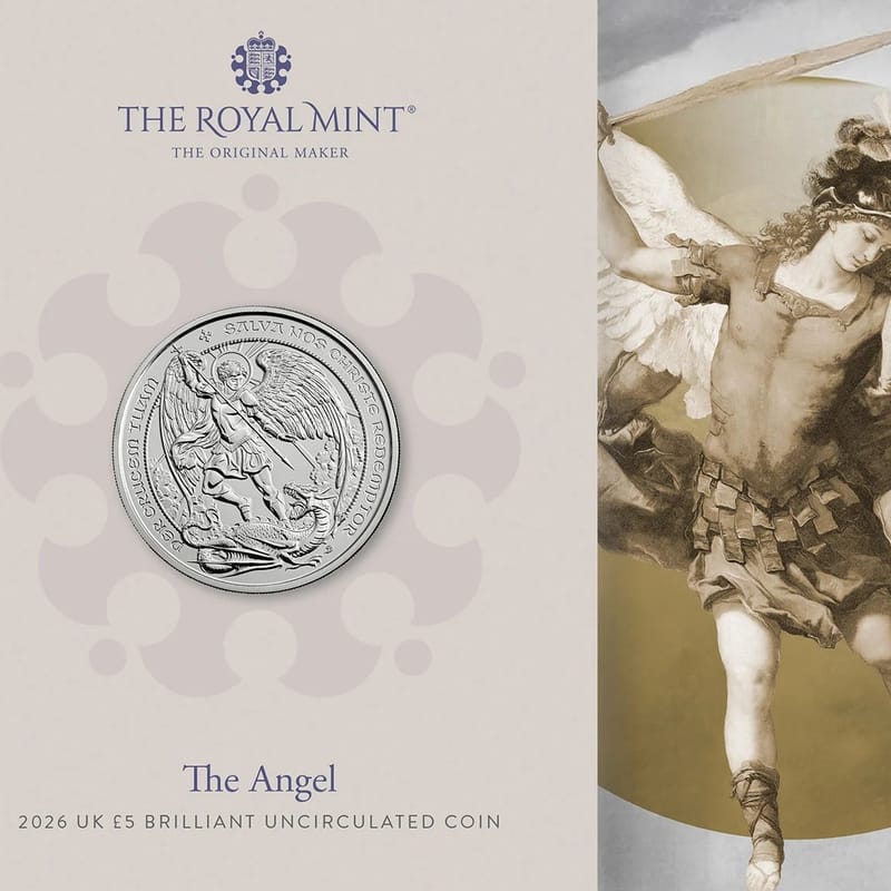 👼The Angel 2026 UK £5 Brilliant Uncirculated Coin