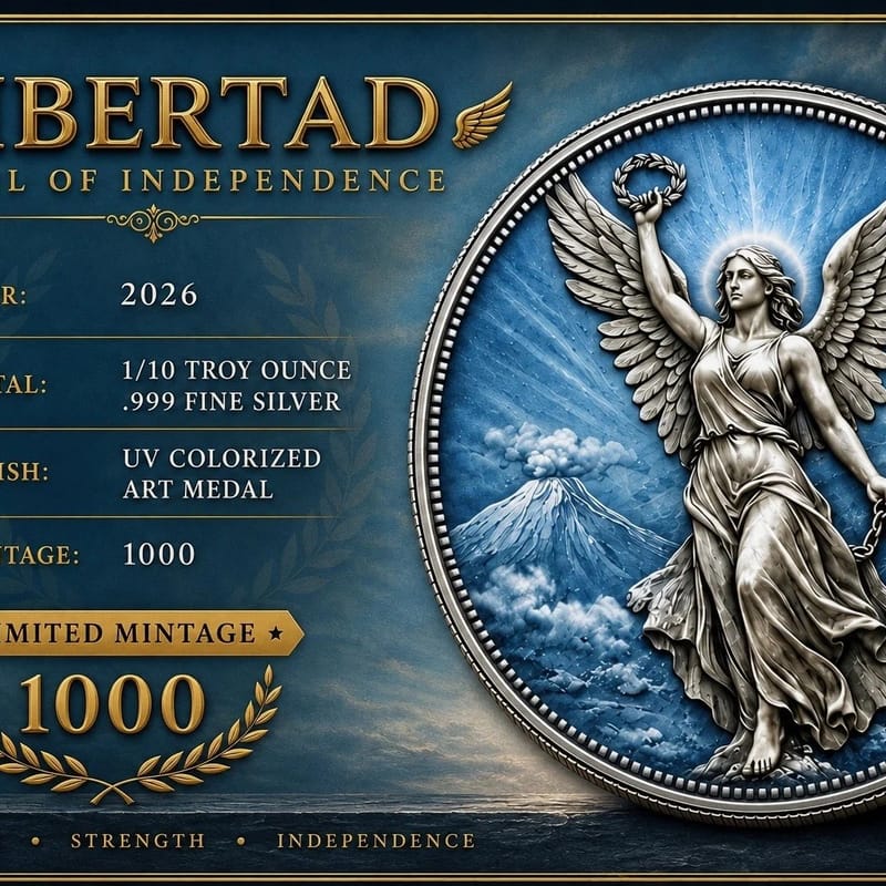 Blue Angel of Independence 1/10 oz. Silver Round