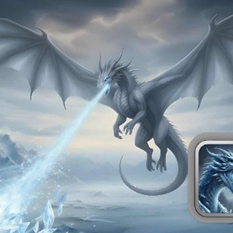 2026 ICE DRAGON 🐲 1 g Silver Bar Carded .999 Fine
