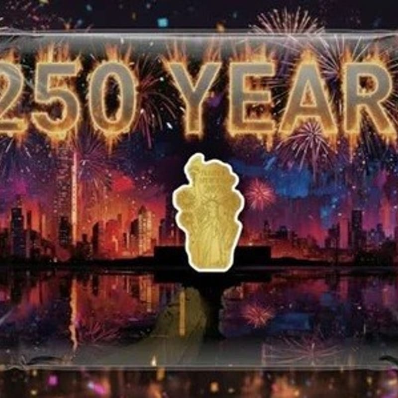 2026 USA 250 Years 1/1000 oz Gold Shaped Liberty