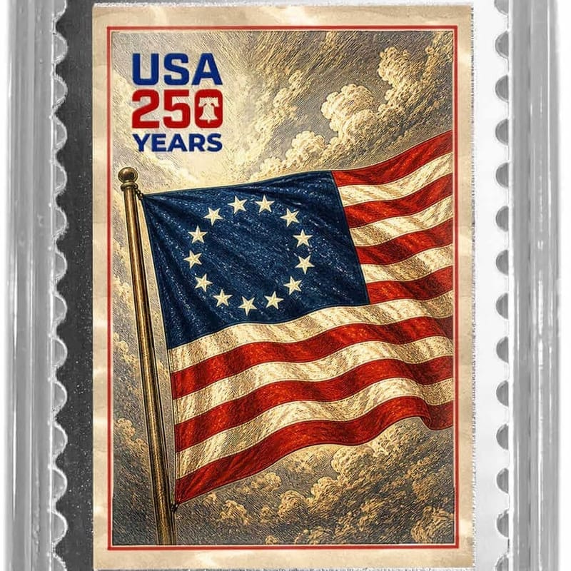 1/10 oz. Silver Bar 2026 USA 250 Flag Scottsdale