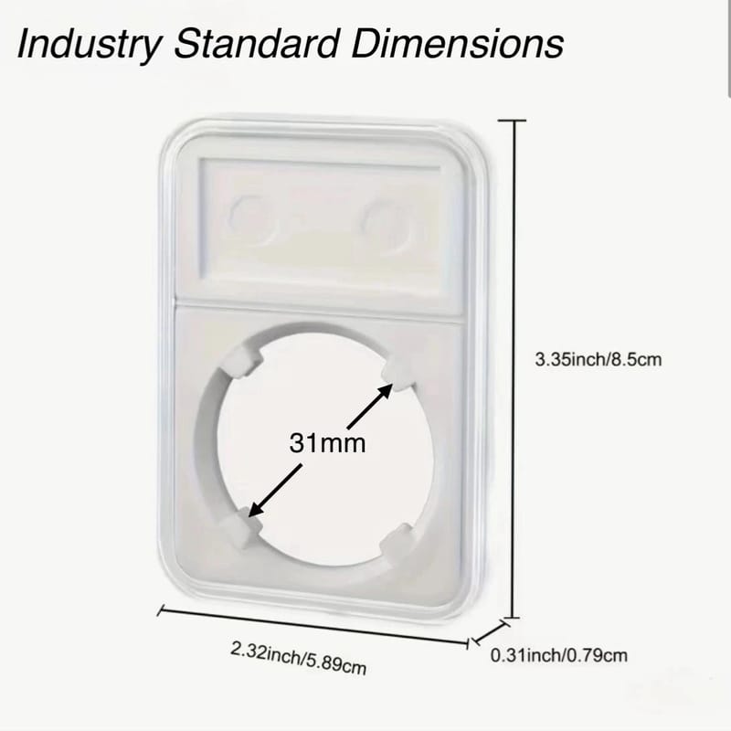 31mm Coin Slab Display Holder for US Half Dollars