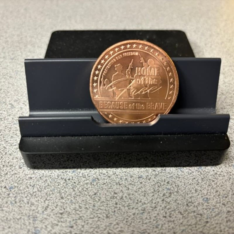 Home of the Free Because of the Brave Copper Round