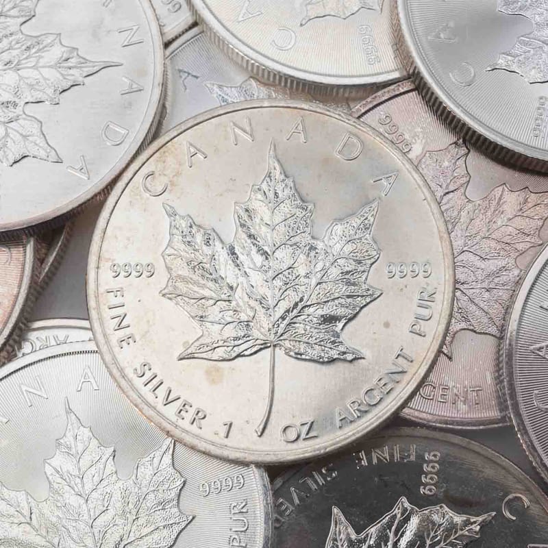 Random Year Canada Maple Leaf 1oz Silver MLC01410