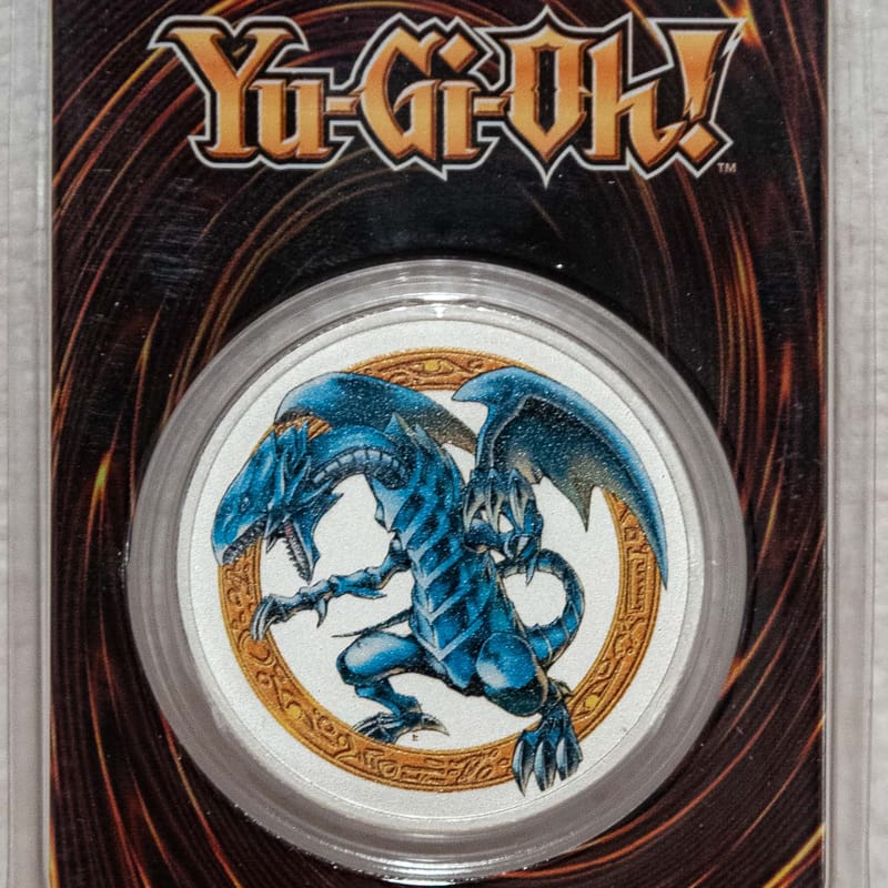 LE Blue Eyes White Dragon 1oz Silver Coin