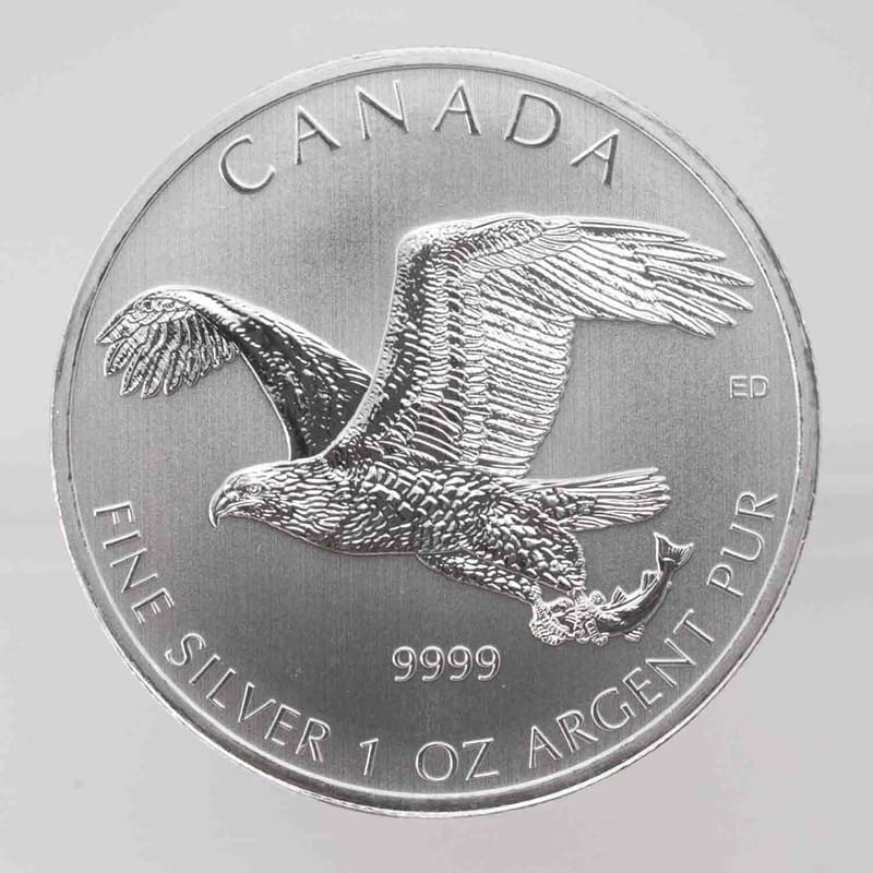 2014 RCM Bald Eagle 1oz Silver Coin