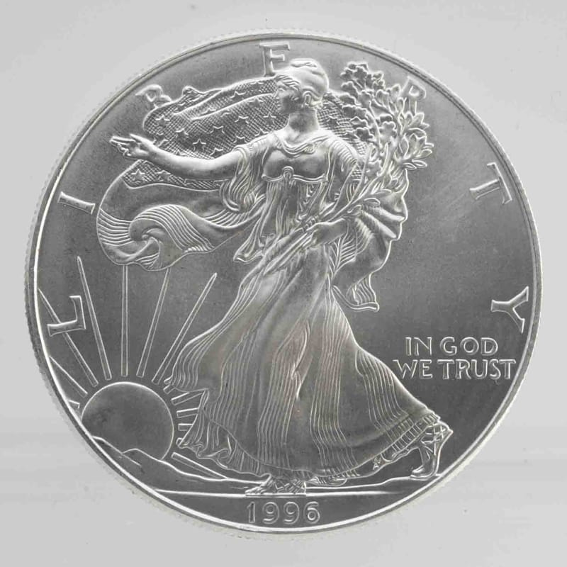 1996 American Silver Eagle 1oz Silver Coin 