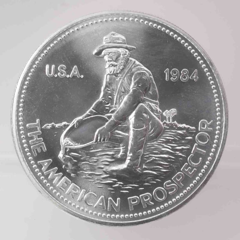 1984 Engelhard Prospector 1oz Silver Round