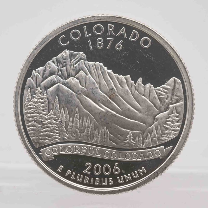 2006 American Proof Silver Quarter Colorado