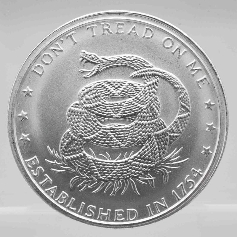 Don't Tread On Me 1oz Silver Round