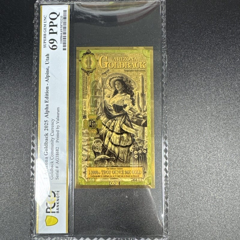 2025 Arizona 1  Goldback PMG 69
