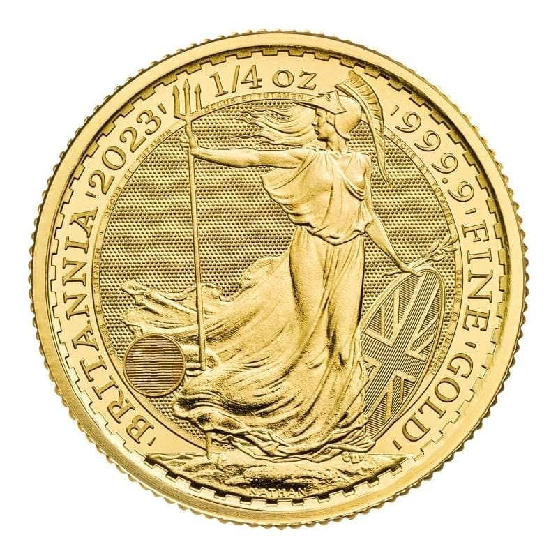 Rare:2023 Queen 1/4 oz Gold Britannia Coin