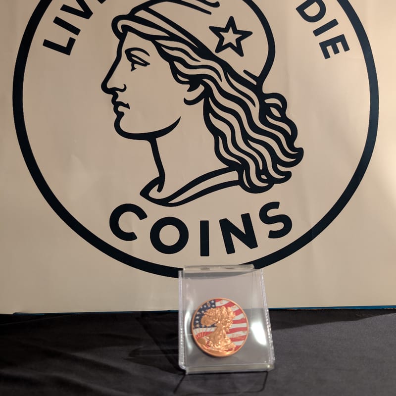 Walking Liberty 1oz Cu Colorized Round