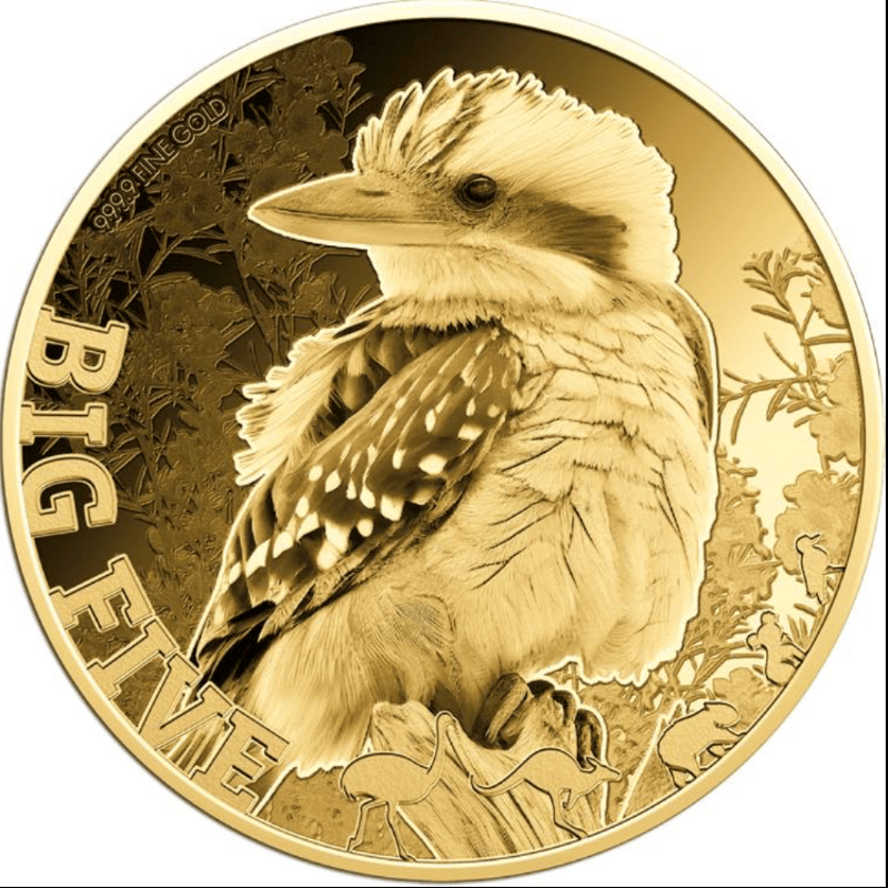 BIG 5 AUSTRALIAN KOOKABURRA 1/200 OZ GOLD