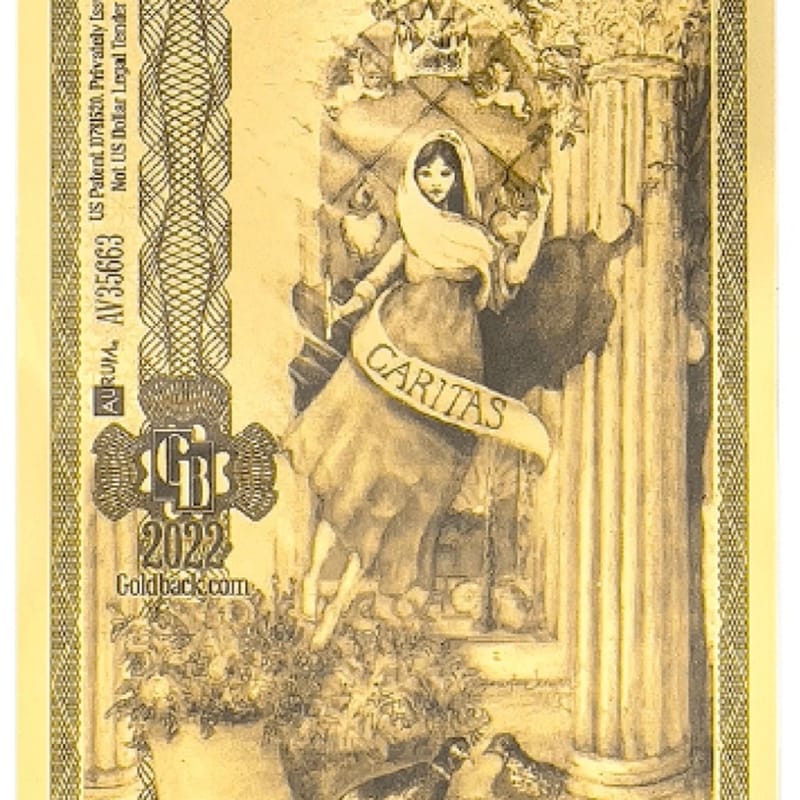 Nevada 1 Goldback Bill