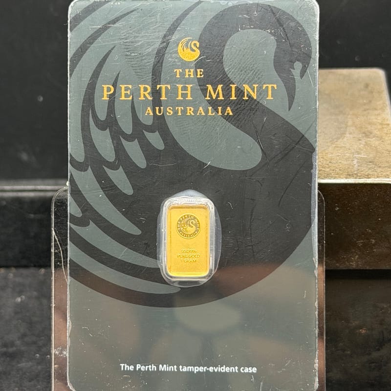 Perth Mint 1 gram  .999 Fine Gold Bar