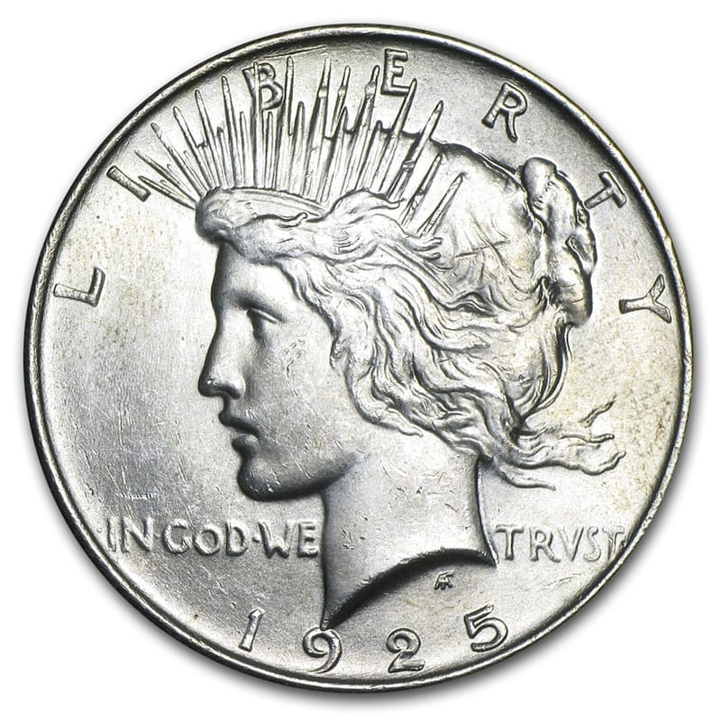 1922-1935 Peace 90% Silver Dollars AU/BU .7734 oz