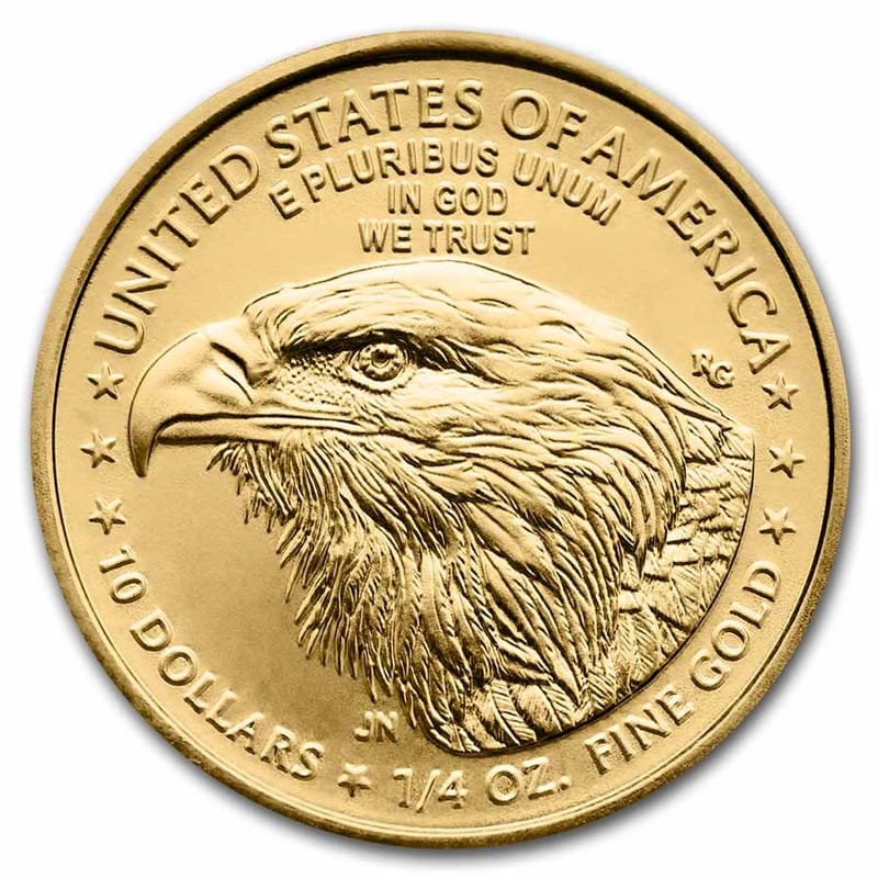 $10 Gold American Eagle 1/4 oz Gold Bullion BU