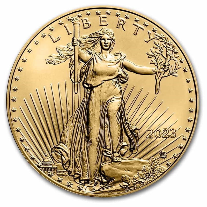 🔥SALE $5 Gold 1/10 oz Gold Eagle Bullion Coin