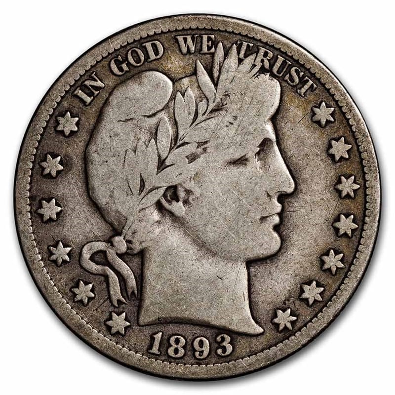 Near Spot 90% Silver Barber Half Dollars- Avg Circ
