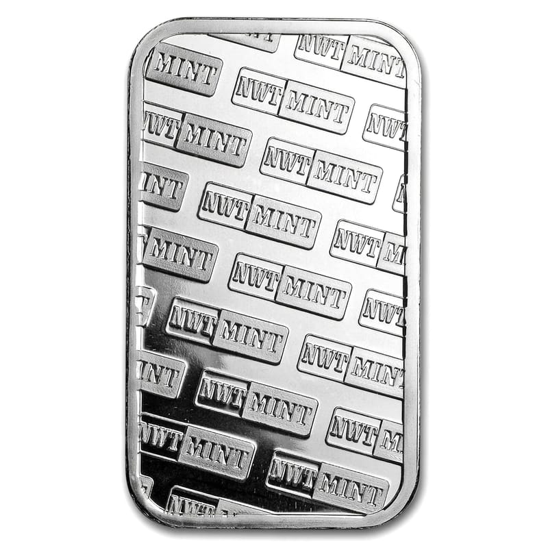 1 oz Silver Bar - .999 Northwest Territorial Mint
