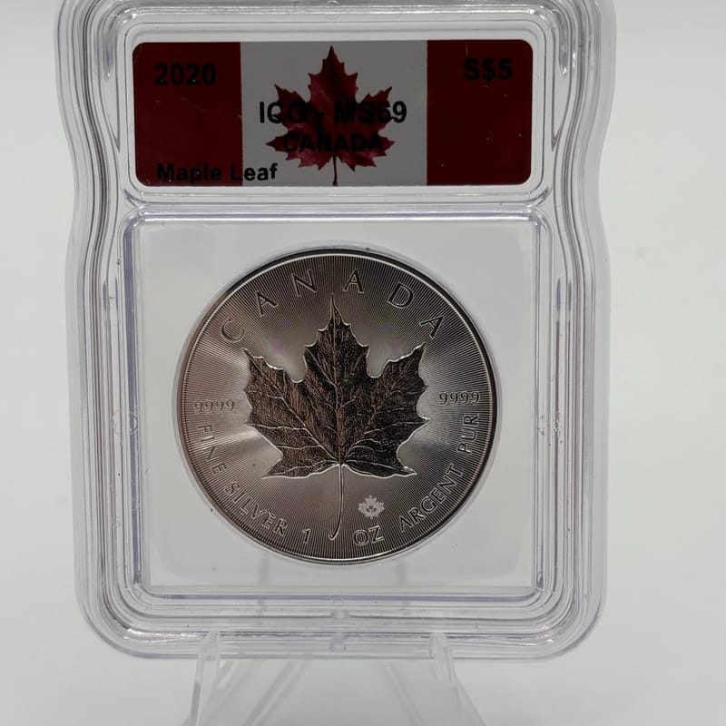 2020 Canada S$5 Maple W/Privy ICG 69