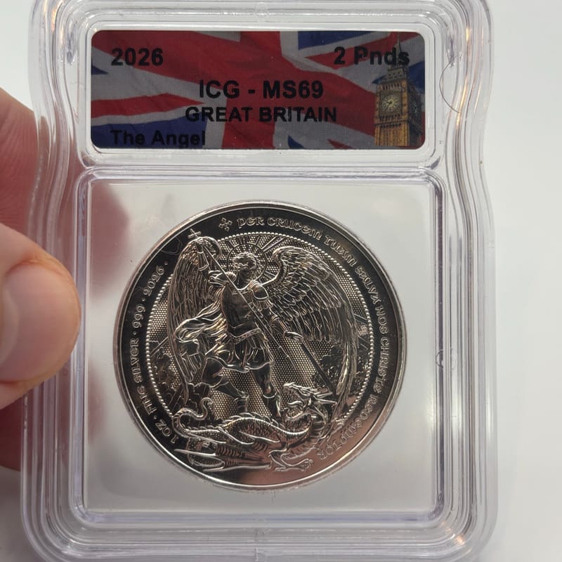 2026 Great Britain 1oz .999 The Angel ICG MS69