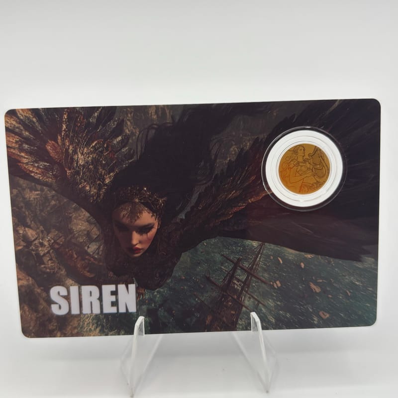 2026 Liberia Siren 1/1000oz .9999 gold in assay