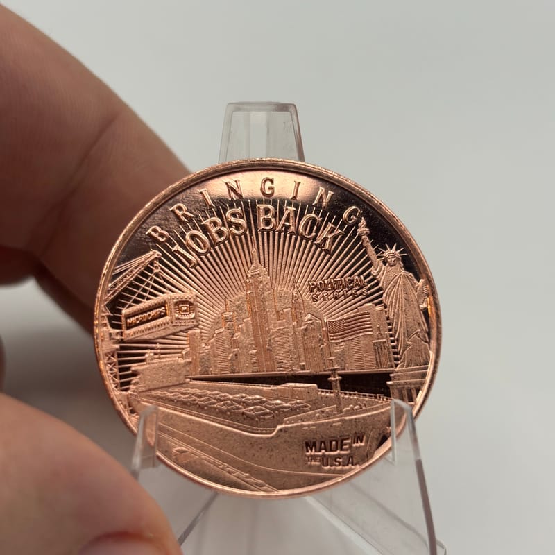 1oz AVDP Copper Disme Bringing Jobs Back Round