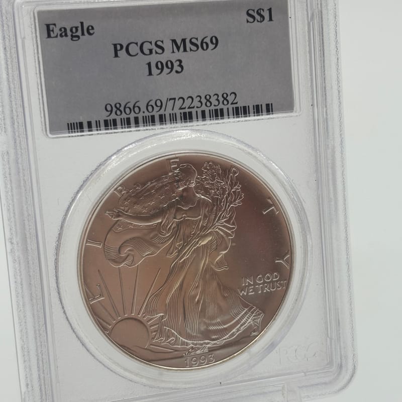 1993 American Silver Eagle PCGS MS69
