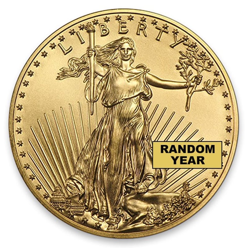 1/10 Oz American Gold Eagle (BU) Random Yr.