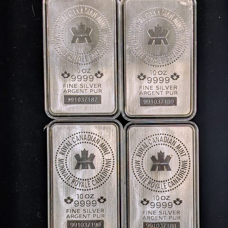 Royal Canadian Mint 10oz Silver Bar