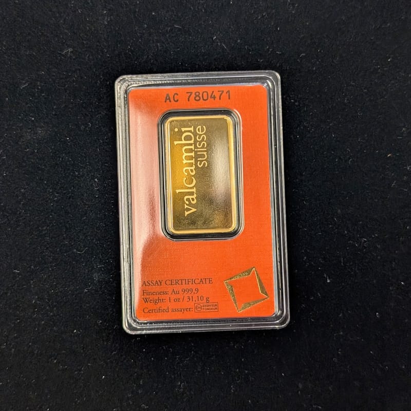 Valcambi 1 oz gold bar